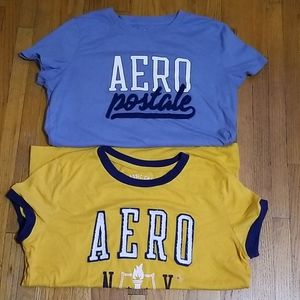 Two Women's Aeropostale T-Shirt. Bundle Size XL.